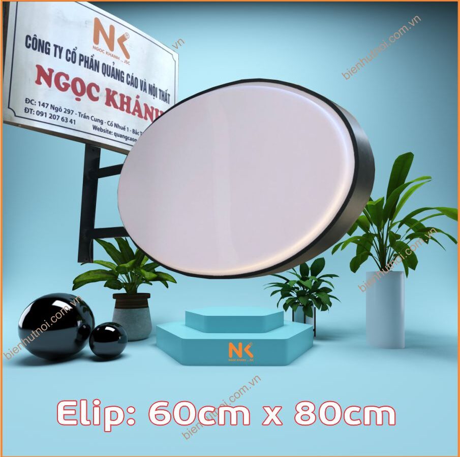 Phôi elip 80×60cm